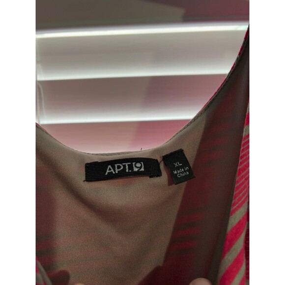 Apt 9 Pink Striped Long Flowy Sleeveless Maxi Dress size xl - Picture 4 of 7